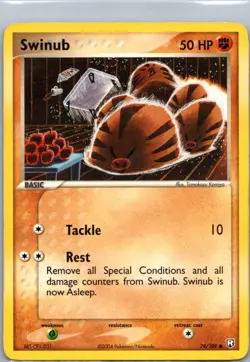 Pokemon TCG Swinub 79/109 Team Rocket Returns LP - Image 1