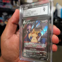 2022 Pokemon Brilliant Stars #TG16 Mimikyu V Trainer Gallery Holo CGC 9 Mint - Image 3