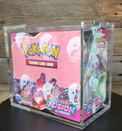 Pokemon TCG Sword & Shield Fusion Strike Booster Box Factory Sealed Acrylic Case - Image 2