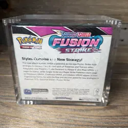 Pokemon TCG Sword & Shield Fusion Strike Booster Box Factory Sealed Acrylic Case - Image 5