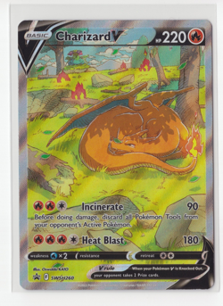 Pokemon TCG Charizard V SWSH260 Black Star Promo Nm - Image 1