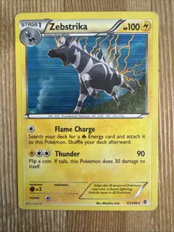 Zebstrika - 57/149 - Holo - B&W: Boundaries Crossed Pokemon HP - Image 1