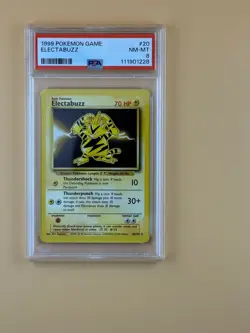 Pokemon Electabuzz 020/102 Base Set PSA 8 - Image 1
