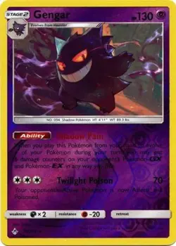 1x Gengar - 70/214 - Rare - Reverse Holo Lightly Played Pokemon SM10 - Unbroken - Image 1