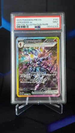 Pokemon Ceruledge ex 147/131 Prismatic Special Illustration Rare Holo PSA 9 MINT - Image 1