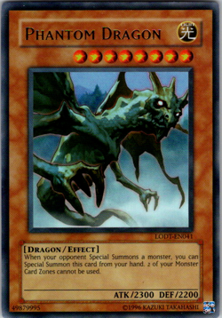 PHANTOM DRAGON MONSTER LODT-EN041 1ST EDITION ULTRA RARE YUGIOH - Image 1