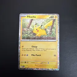 Pikachu New 2025 McDonalds Happy Meal Holo Pokemon Card 002/015 - Image 1