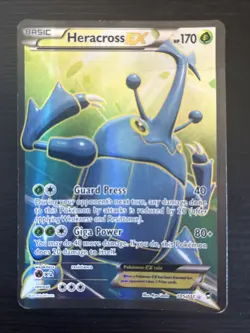 Heracross EX 105/111 Full Art XY Furious Fists 2014 Textured Pokemon Card HP - Image 1