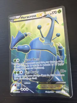 Heracross EX 105/111 Full Art XY Furious Fists 2014 Textured Pokemon Card HP - Image 2