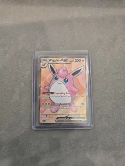 Pokemon TCG Scarlet & Violet Wigglytuff EX 187/165 Full Art Ultra Rare Holo Card - Image 1