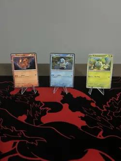 Pokemon 151 Poster Black Star Promos 3 Cosmos Holo Card Set - Image 1