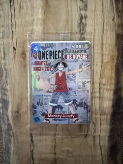 ONE PIECE Monkey D Luffy US Voyage - Univ. Of Illinois Basketball Promo Card - Image 1