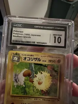 CGC 10 ⭐ Pokemon Primeape 057 Southern Islands Japanese Card - Image 5