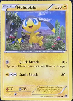 Helioptile 29/119 XY - Phantom Forces Regular - Pokemon Card - Image 1