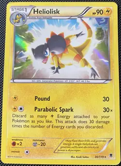 Heliolisk 30/119 XY-Phantom Forces Holo - Pokemon Card - Image 1
