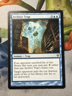 1x Archive Trap- Zendikar- LP - Mtg Magic The Gathering Card - Image 1