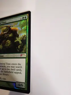 MTG Primeval Titan Promo Card NM Magic The Gathering - Image 5