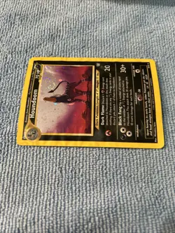 Pokemon TCG Houndoom Neo Revelation Holo Card 8/64 HP -DMG SWIRL - Image 4