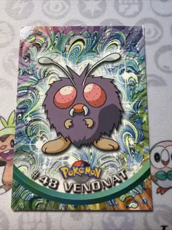 #48 Venonat - Topps TV Edition Pokemon Card - Black Label MP - Image 1