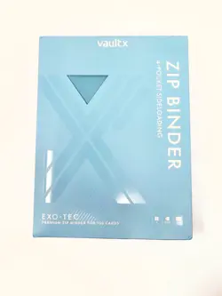 Vault X 4-Pocket Exo-Tec Zip Pokemon Card Binder Pastel Blue - Read Description - Image 1