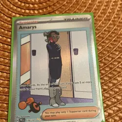 Pokemon Amarys Trainer Full Art Rare Holo Prismatic Evolutions 170/131 Card - Image 1