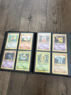 Pokemon Base Set ultd common/uncommon lot (23-69, 80-102) NM/LP + 160card binder - Image 3