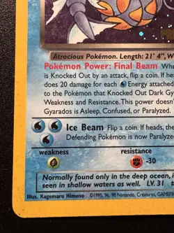 Prerelease Dark Gyarados 8/82 Team Rocket Pokemon Card Holo Foil Rare Swirl HP - Image 5