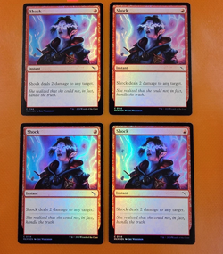 4x Shock | FOIL | Murders at Karlov Manor | MTG Magic Cards pack fresh edh - Image 1
