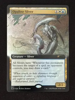 1x MTG Opaline Sliver (Extended Art, Foil) - Secret Lair Drop Series (SLD) #667 - Image 1