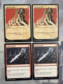 4x Lightning Bolt (Showcase) Commander Legends: Battle for Baldur's Gate- NM - Image 1
