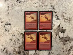 Mtg Mogg Fanatic x4 - Magic the Gathering Mogg Fanatic Playset Played - Image 1