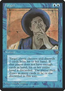 Forget LP Homelands Blue Sorcery Mtg Magic English Regular - Image 1