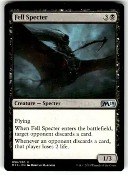 Fell Specter [Core Set 2019] Magic MTG - Image 1