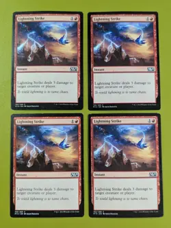 Lightning Strike x4 Magic 2015 M15 4x Playset Magic the Gathering MTG - Image 1