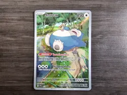 Snorlax SVP 051 Illustration Rare Black Star Promo Pokemon 151 Pokemon TCG - NM - Image 1