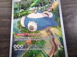 Snorlax SVP 051 Illustration Rare Black Star Promo Pokemon 151 Pokemon TCG - NM - Image 4