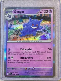 Pokemon TCG 2023 Scarlet & Violet 151 GENGAR 094/165 Shiny Holo MINT - Image 1