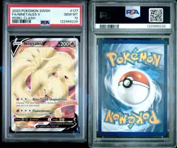 Pokemon TCG Rebel Clash NINETALES V 177/192 Full Art PSA Gem Mint 10 - Image 1