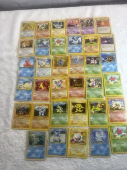 Vintage Pokemon Card Lot 35 Cards WOTC 1999 Base Set Fossil Neo Genesis - Image 1