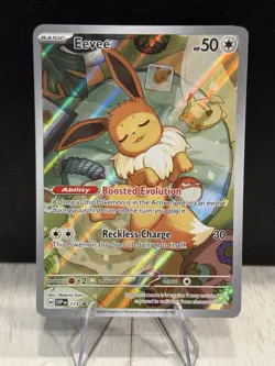 Pokemon TCG: S&V Prismatic Evolutions - Eevee Black Star Promo 173 - NM+ - Image 1