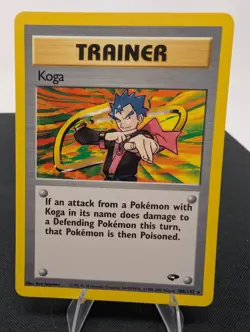 Pokemon TCG Trainer Koga 106/132 Gym Challenge Vintage 2000 Card - Image 1