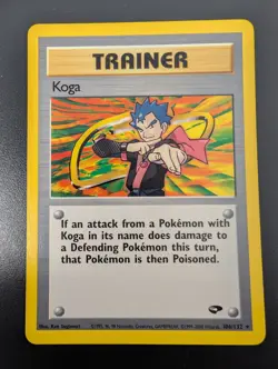 Pokemon TCG Trainer Koga 106/132 Gym Challenge Vintage 2000 Card - Image 4