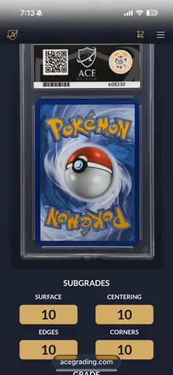 Pokemon TCG - Team Rocket's Mewtwo Destined Rivals 231/182 ACE 10 PERFECT SUBS - Image 3