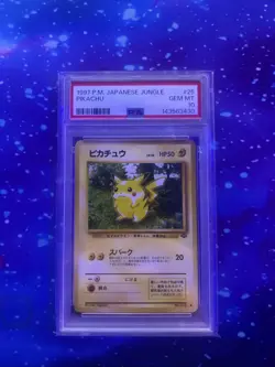 1997 Japanese Pokemon Jungle Pikachu #25 Gem Mint PSA 10 Vintage - Image 1