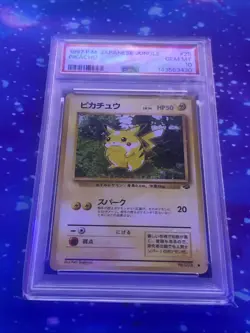 1997 Japanese Pokemon Jungle Pikachu #25 Gem Mint PSA 10 Vintage - Image 3