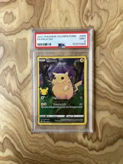 PSA 9 Pikachu Full Art 2021 Pokemon Celebrations #005 - Image 1