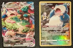 Pokemon TCG Snorlax Lot: VMAX 142/202 & TG10/TG30 Trainer Gallery Full Art NM - Image 1