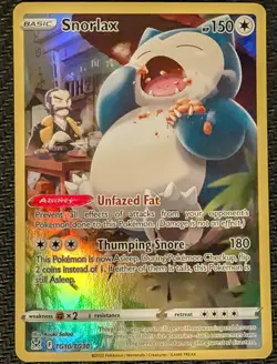Pokemon TCG Snorlax Lot: VMAX 142/202 & TG10/TG30 Trainer Gallery Full Art NM - Image 4