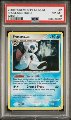 Pokemon Froslass Holo - Arceus - 2/99 - PSA 8 - Image 1