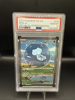 Pokemon Mew EX Bubble Mew PSA 10 Gem Mint 232/091 Sir SV Paldean Fates 2024 - Image 1